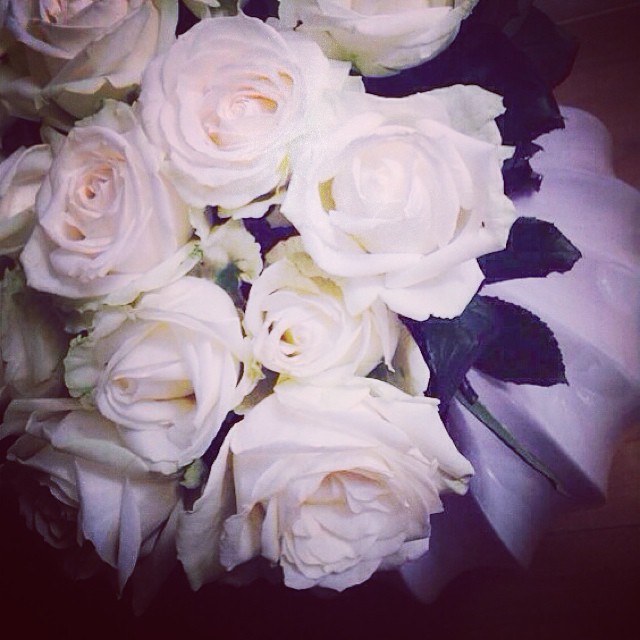#white #roses #today #love